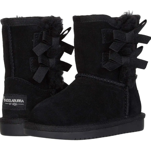 Koolaburra by UGG Victoria Black Suede Boots - Picture 1 of 8